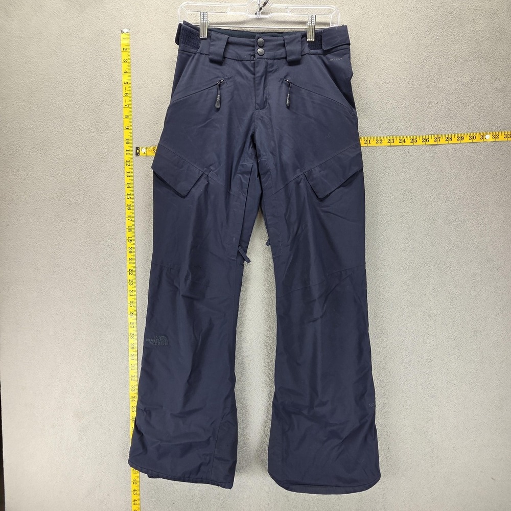 North Face Pants Womens XS Blue Ski Snow Snowboard DryVent Zip Fly Cargo Pockets